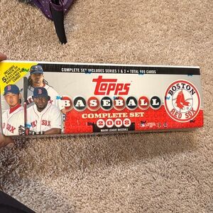 Topps Boston Red Sox Baseball Card Set - Red and White